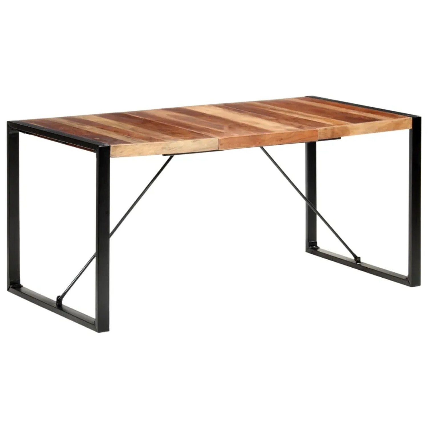 vidaXL Esstisch 160x80x75 cm Massivholz mit Palisander-Finish