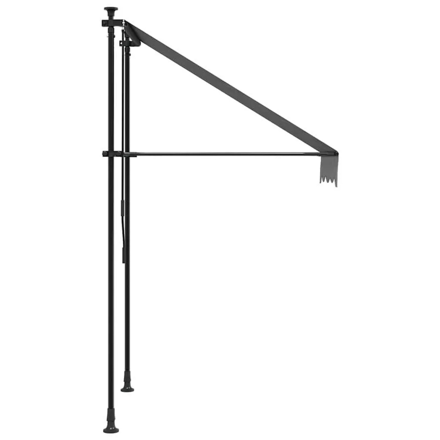 vidaXL Markise Einziehbar Anthrazit 100x150 cm Stoff und Stahl 368736_4