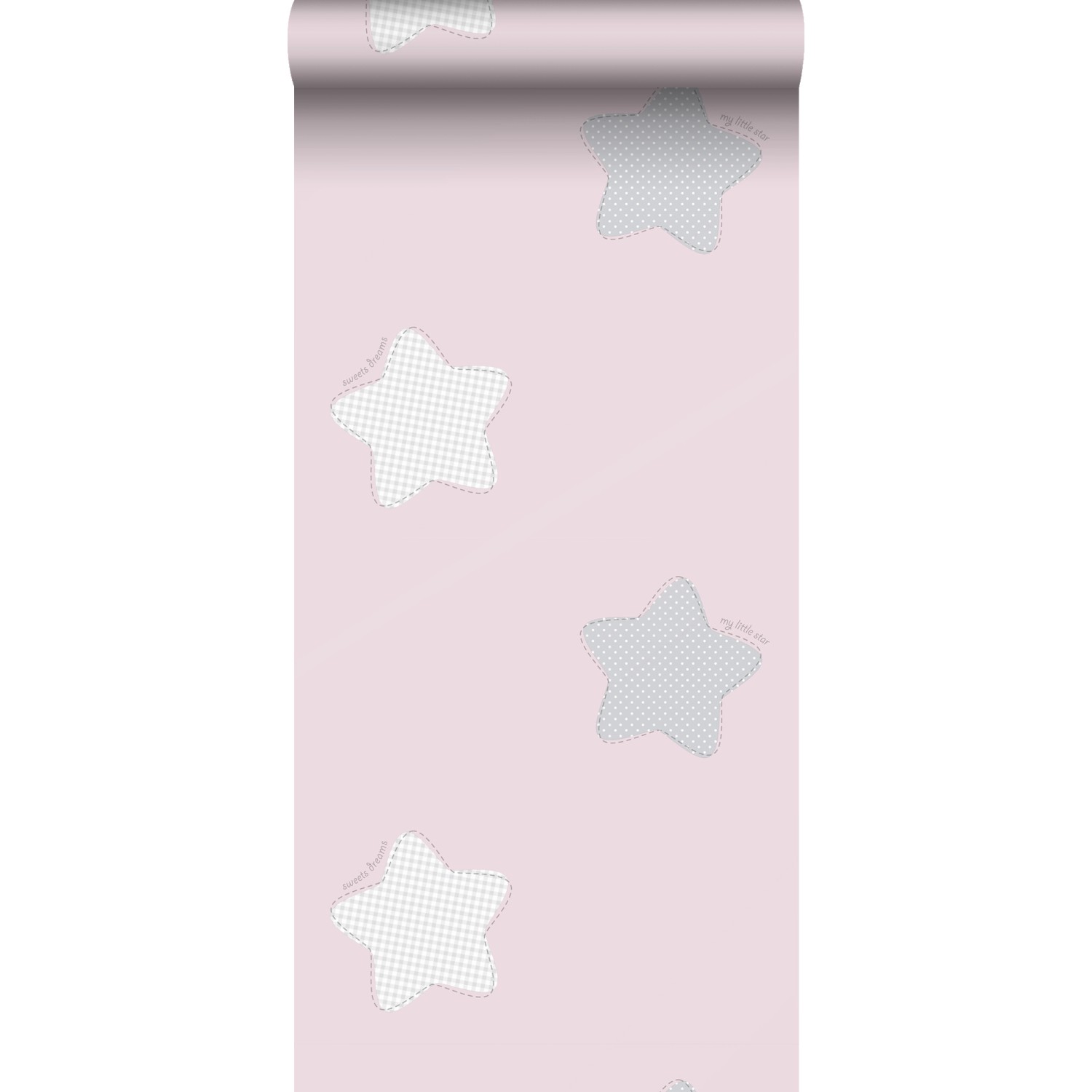 Sanders & Sanders Tapete Sterne Rosa Und Grau 53 Cm X 10 M 640567 günstig online kaufen