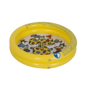 SunClub Planschbecken Kinderpool Aufblasbar Gelb mit Elefantenmotiv Ø 76 cm