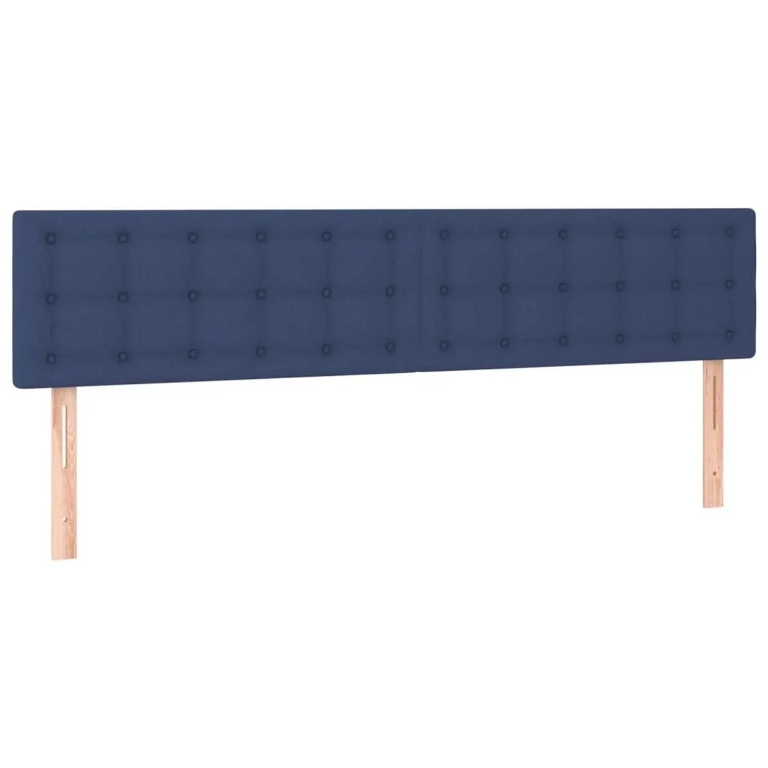 vidaXL Kopfteile 2 Stk Blau 90x5x78/88 cm Stoff 346502