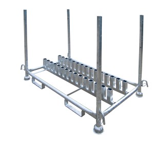 Schake Stapelpalette, feuerverzinkt, für 30 Schilder. Baugeräte für sicheren Transport.