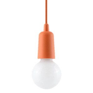 Orange Hängeleuchte Diego 1 von Sollux Lighting, minimalistische Lampe für Innenräume.