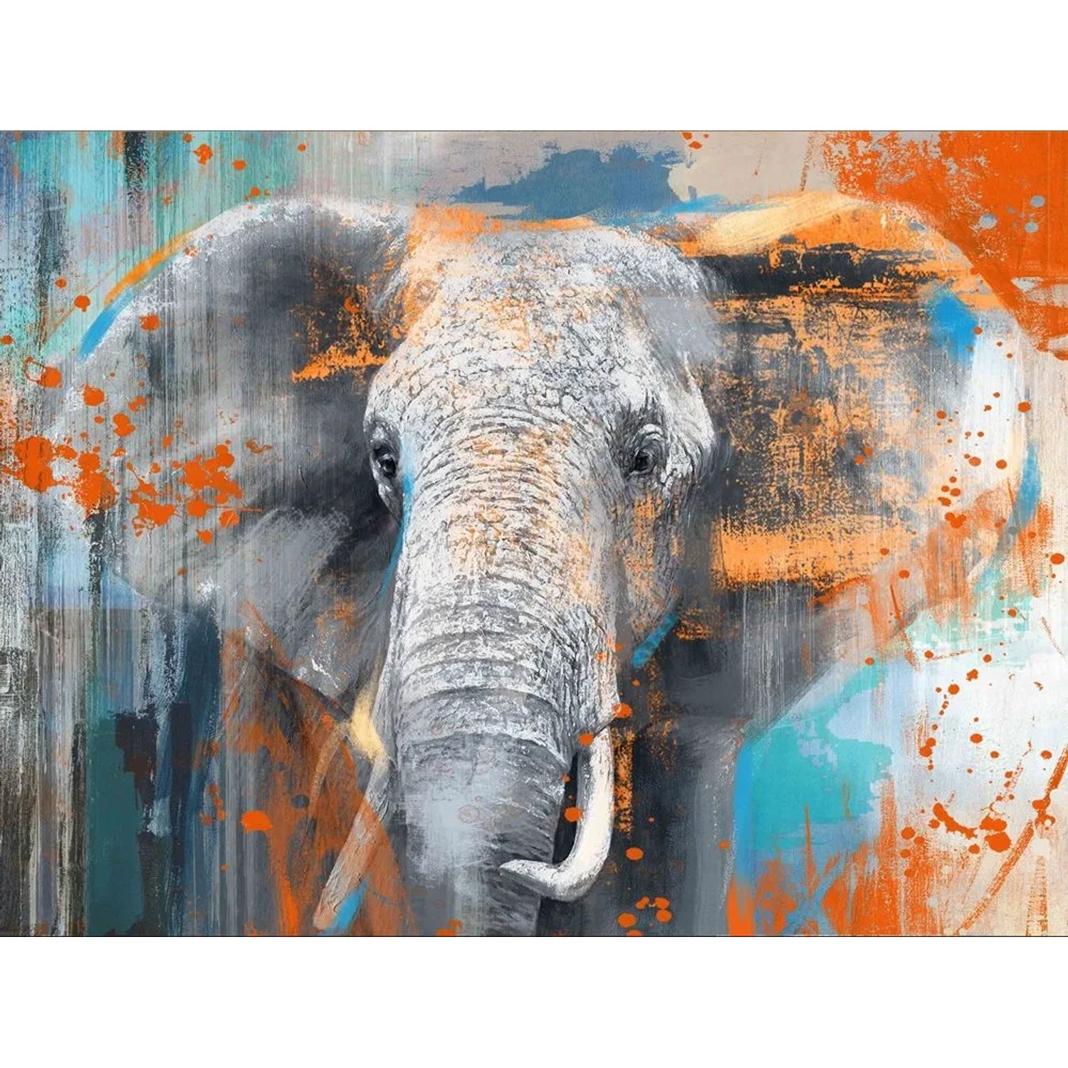 Art Universe Leinwandbild Popart Elefant 70 x 100 cm