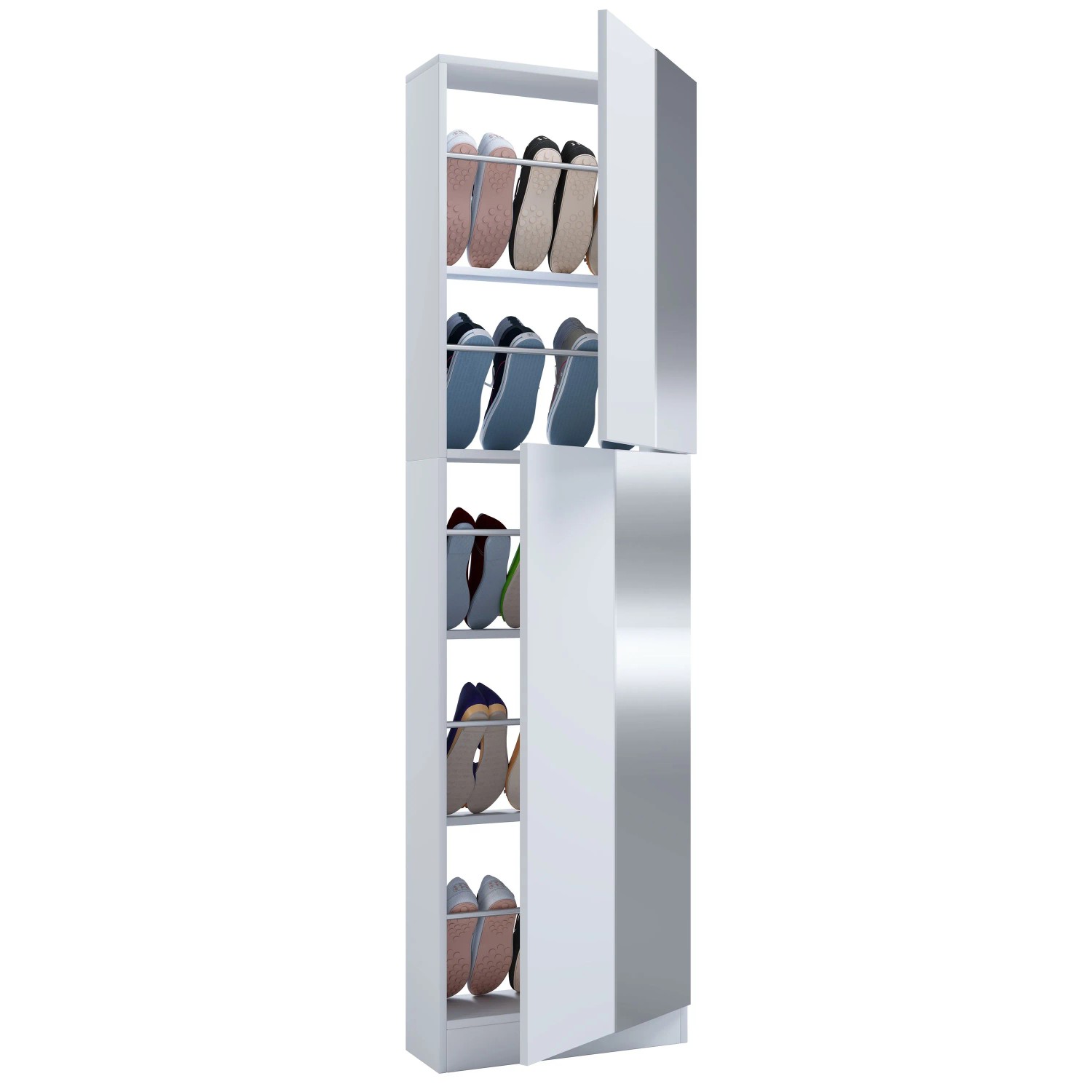 VCM Schuhschrank Fulisa Weiß