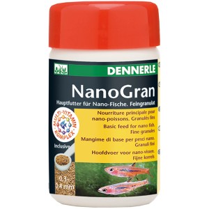Dennerle Nanogran Spezialfutter für Nano-Fische, 100ml Dose.