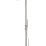 Euroshowers Pure Classic Gartendusche aus Edelstahl mit Kopf- und Handbrause.