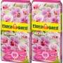 Zwei Säcke Floragard Orchideenerde, 10L (2x5L), torffrei mit Premium-Dünger für prachtvolle Blüten.