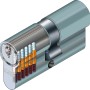 Abus Profilzylinder E30NP 45/45, Schnittansicht mit Stiften und Federn.
