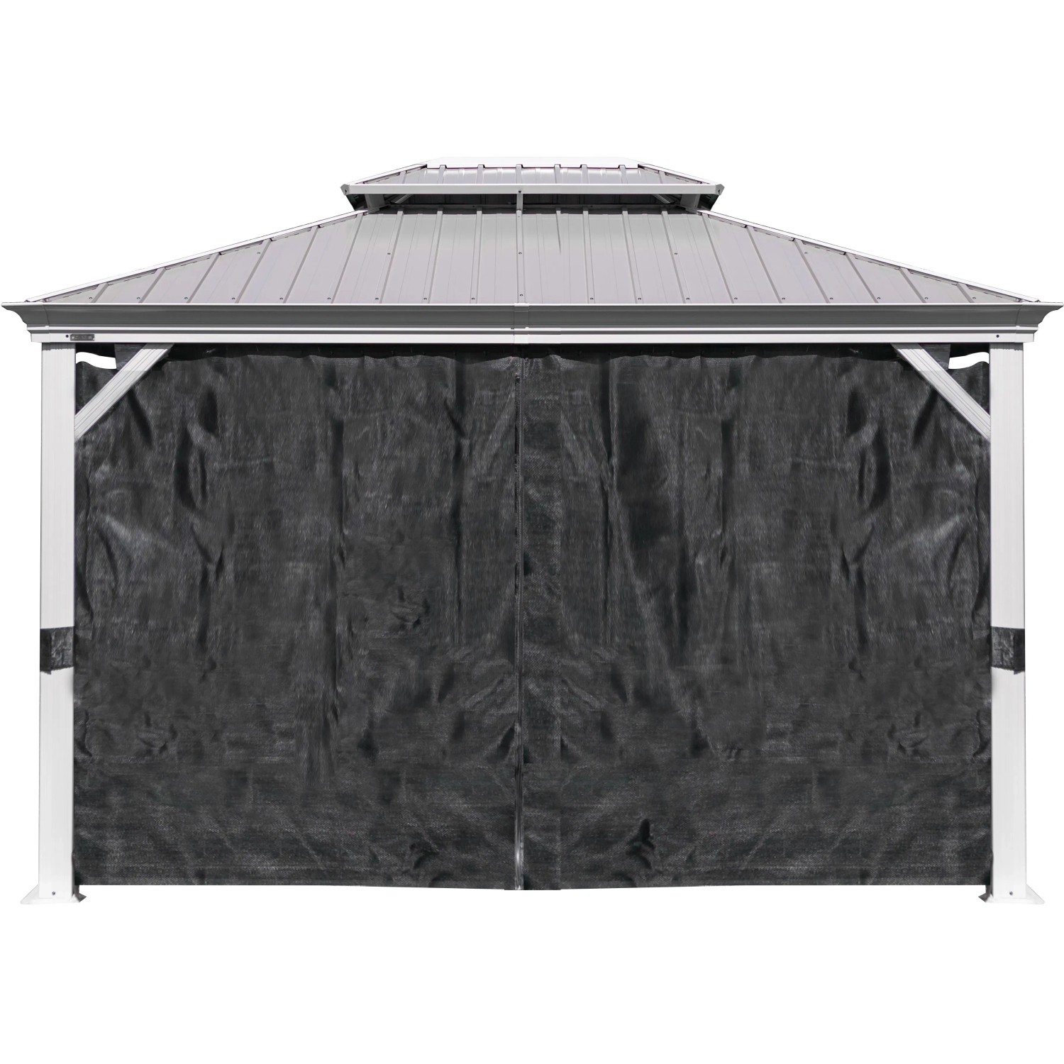 Sojag Pavillon Messina 10x12 Champagner mit Moskitonetz, wetterfest und langlebig.