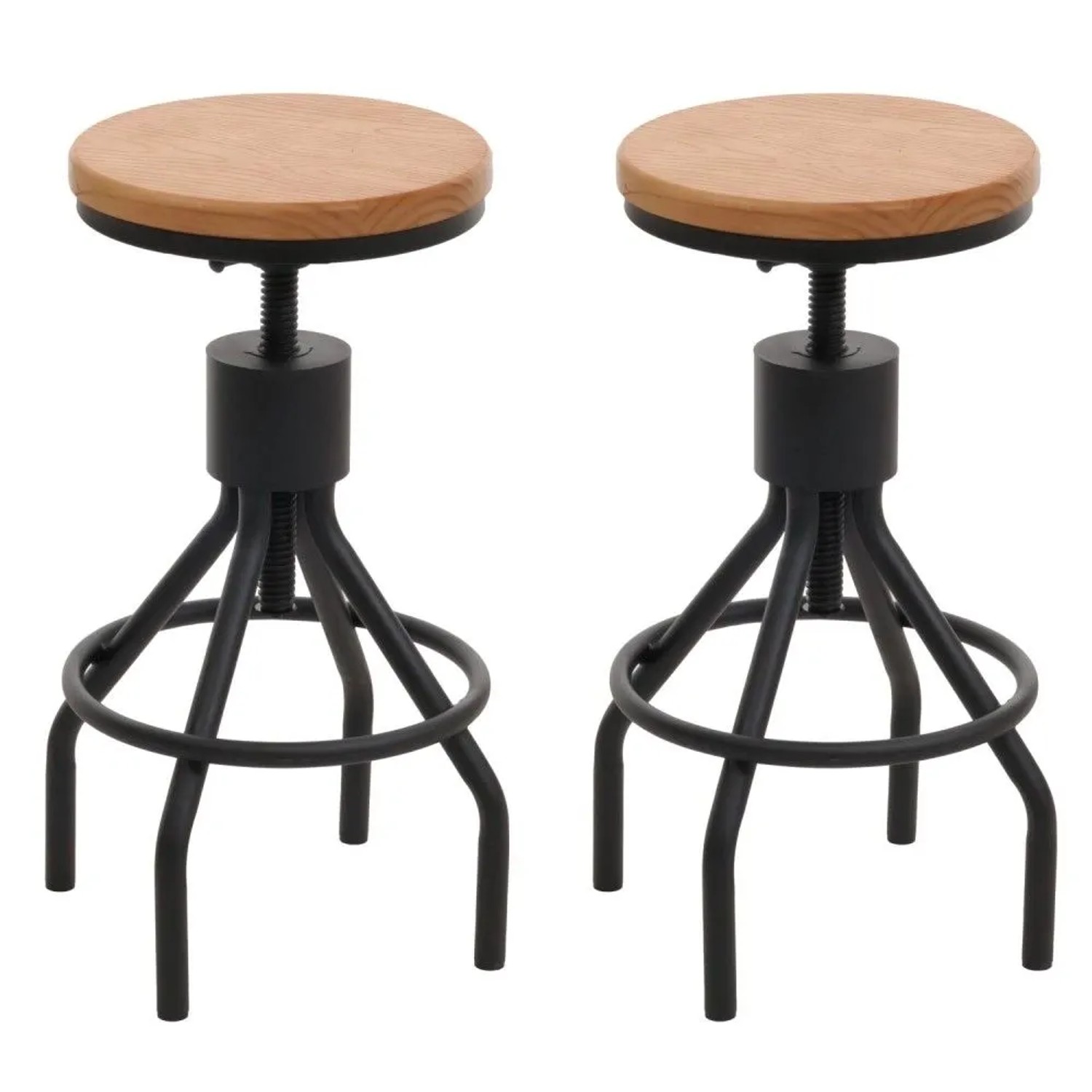 MCW Barhocker N17 2er-Set Natur