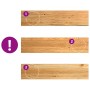 vidaXL Treppenstufen, 16 Stk., hellbraunes Eichenholz, 110x30x2 cm, mit Maserung.