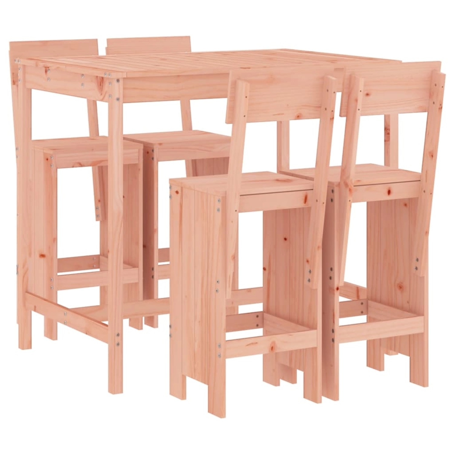 vidaXL 5-tlg Gartenbar-Set Massivholz Douglasie Modell 5