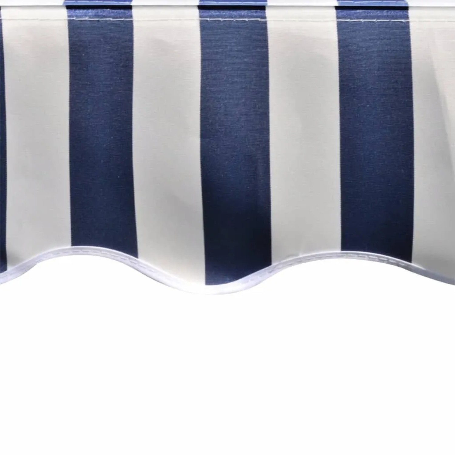 Markisenbespannung blau-weiß gestreift, Canvas-Stoff für Sonnenschutz