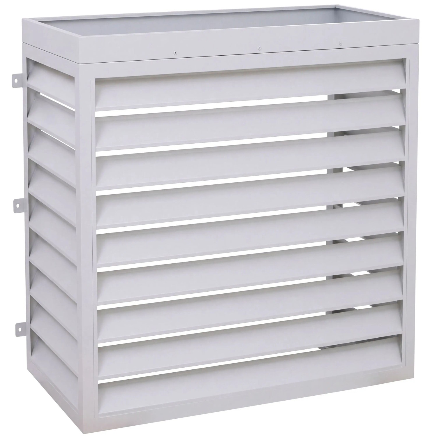 MCW Verkleidung Für Klimaanlage/Wärmetauscher O43 Metall 118x124x65cm Grau-Weiß