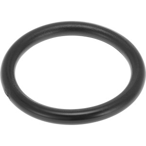 Schwarze Ventilkelch-Dichtung, Ø 66 mm, aus Gummi für Siphonabdichtung.