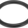 Schwarze Ventilkelch-Dichtung, Ø 66 mm, aus Gummi für Siphonabdichtung.