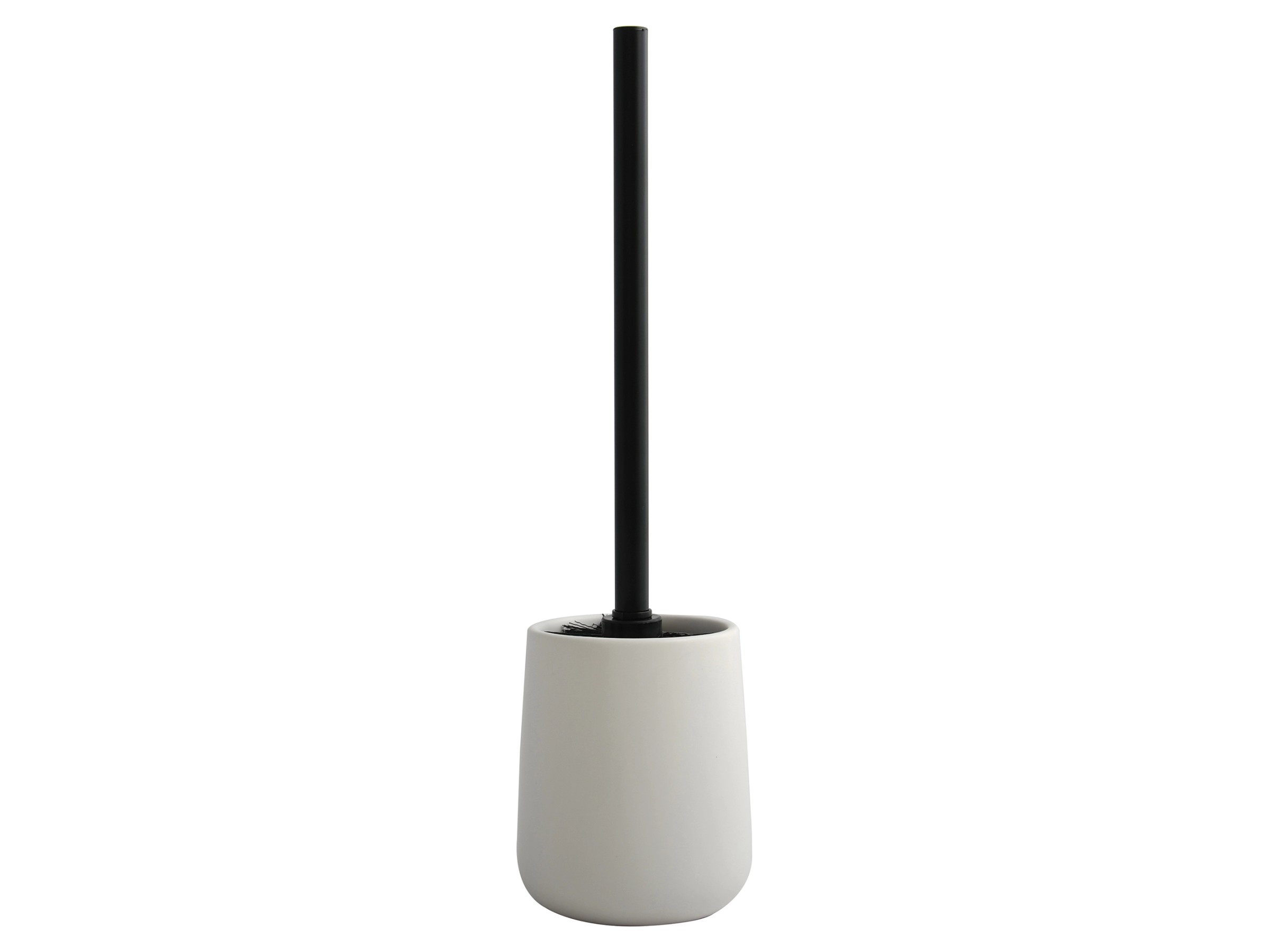 MSV WC-Bürstenhalter „Norden“ – Schwarzer Hygienebeholder Aus Polyresin, 34,5x12,5x12,5 Cm