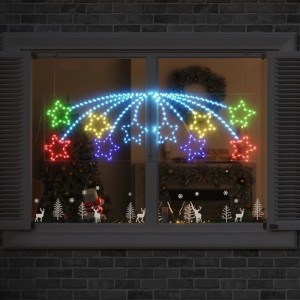 vidaXL Weihnachtsstern mit 432 LEDs Mehrfarbig 180 x 57 cm PVC 42018956