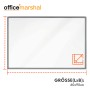 KARAT Whiteboard Office Marshal, 60x90 cm, mit Alurahmen in Silber. Magnettafel für Büro & Zuhause.