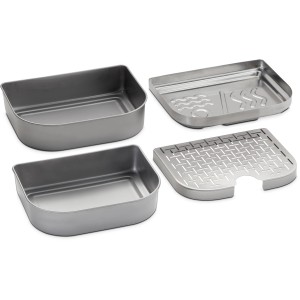 Weber Multifunktions-Set für Lumin Elektrogrill, 4-teilig: Behälter, Warmhalteschalen, Räuchereinsatz.