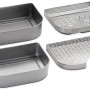Weber Multifunktions-Set für Lumin Elektrogrill, 4-teilig: Behälter, Warmhalteschalen, Räuchereinsatz.