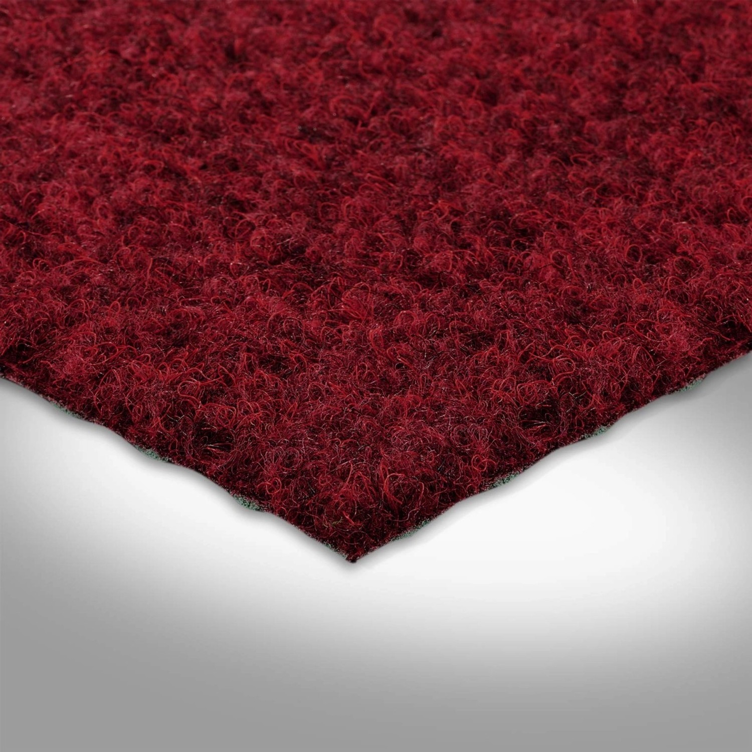BRICOFLOR Rasenteppich Rot Kunstrasen mit Drainage Noppen