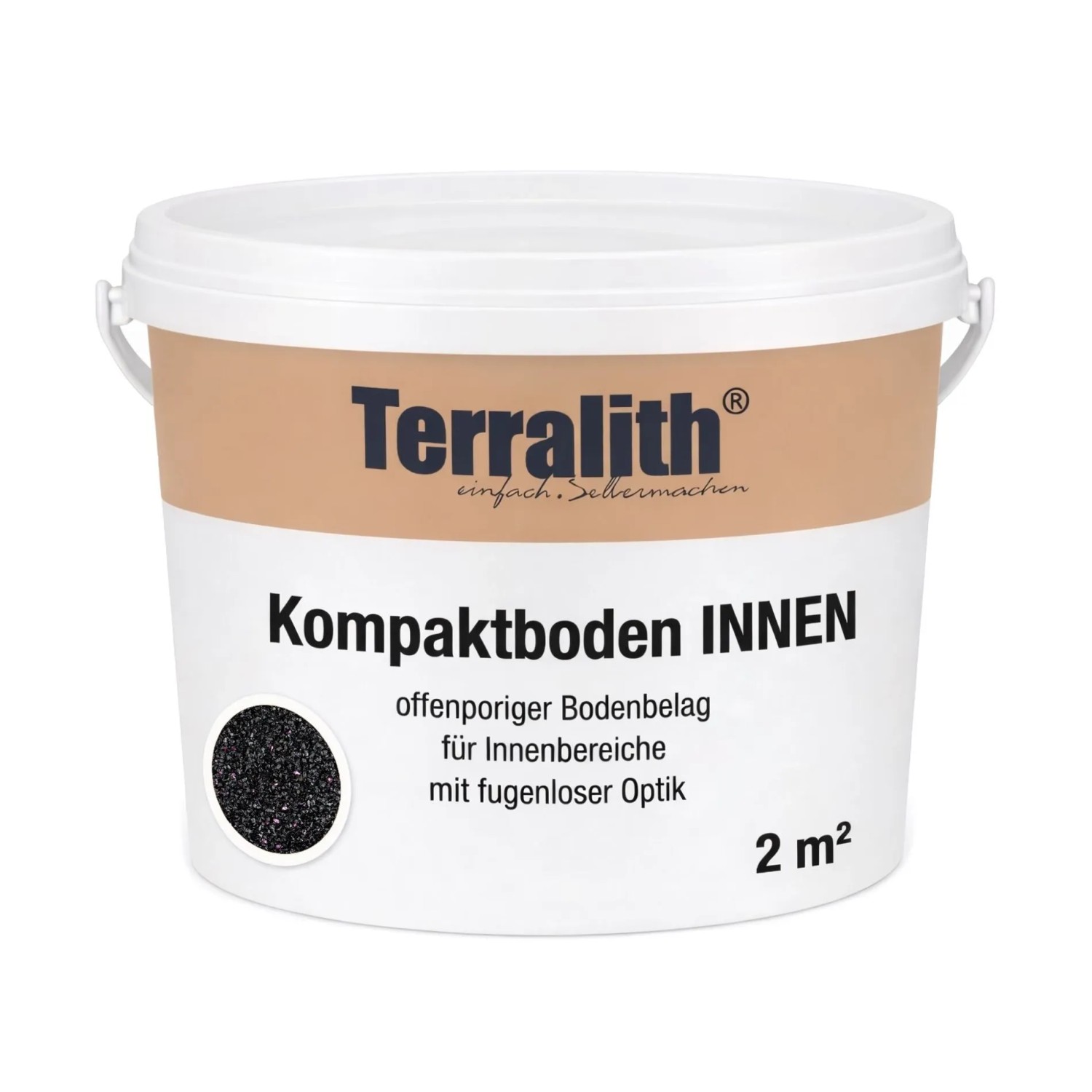 Terralith Kompaktboden Mix Nero 108 für 2 m²