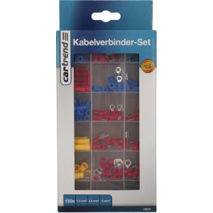 Cartrend Kabel-Verbind-Set, 150-teilig, farbig sortiert für Autoelektrik.