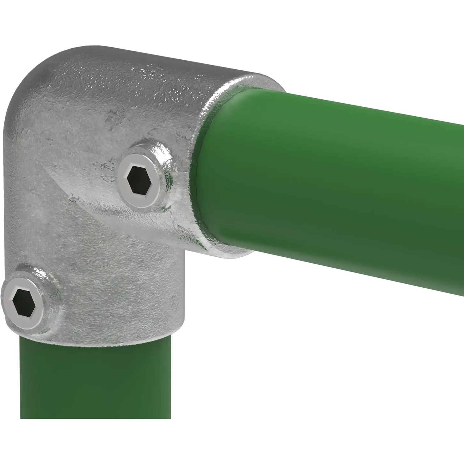 FeNau Rohrverbinder Bogen 90 Grad Ø 60,3 mm 2 Zoll Temperguss Verzinkt 125E60