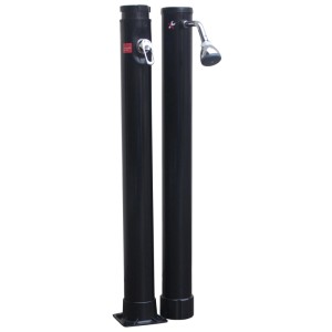 Planet Pool Solardusche, 2-teilig, 20 l Tank, ca. 230 cm hoch, in Schwarz.