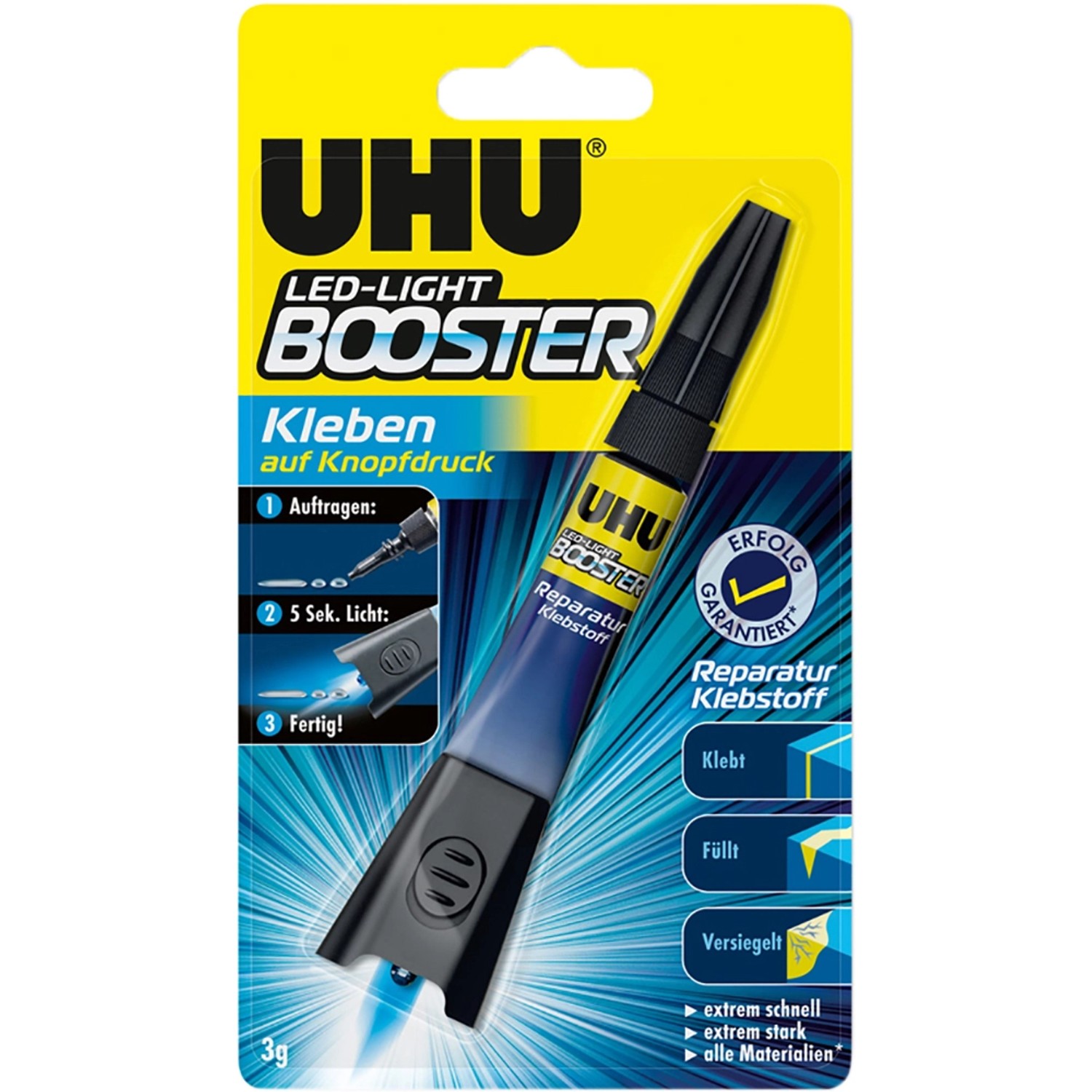 Uhu Spezialkleber Booster LED Light Transparent 3 g