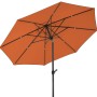 Schneider Marktschirm Adria, Ø 300 cm, Terracotta, mit Knickfunktion.