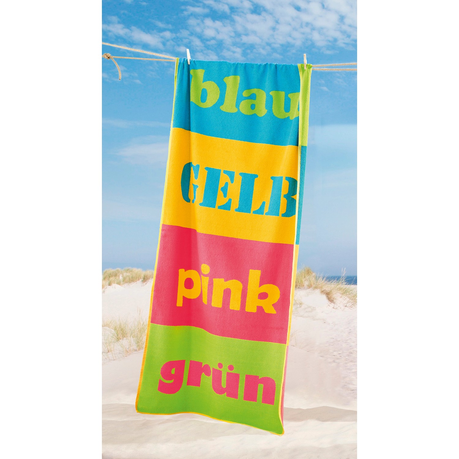 Dyckhoff Strandtuch Colors Bunt 80 x 180 cm günstig online kaufen