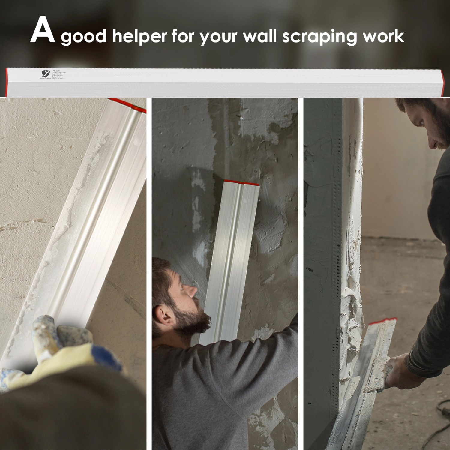 CCLIFE Kartätsche 150cm zum Glattstreichen von Putz, Beton und Mörtel.