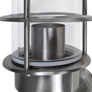 vidaXL Patio LED Wandleuchte Lampe Edelstahl Außenlampe 40703