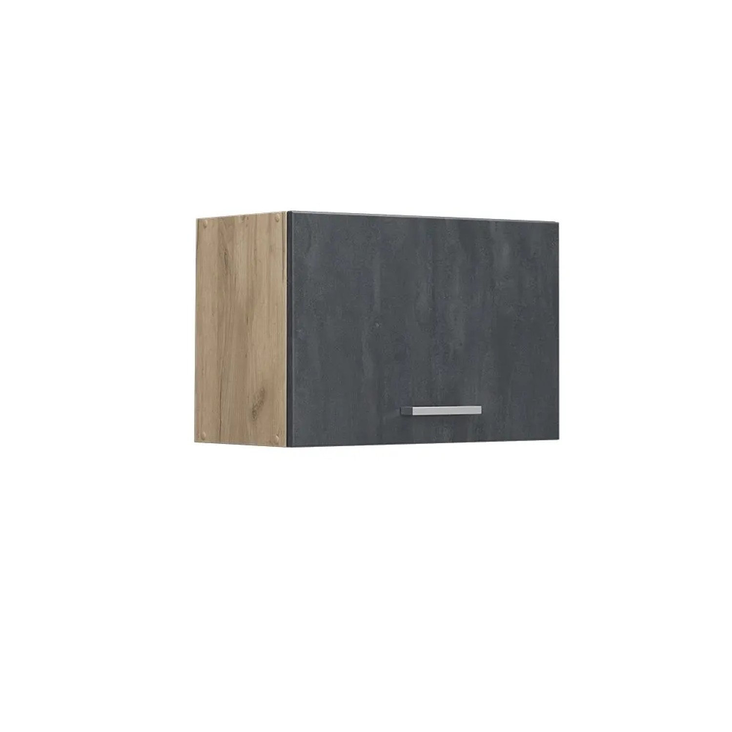 Vicco Hängeschrank R-Line Hängender Küchenschrank Schwarz Beton Goldkraft Eiche 60 cm Flach