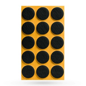 SOTECH Filzgleiter Ø28 x 3 mm Selbstklebend Schwarz