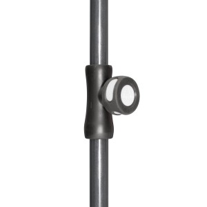 Detailaufnahme: Anthrazitfarbenes Derby Unterrohr (22/25 mm) für Schirmständer.