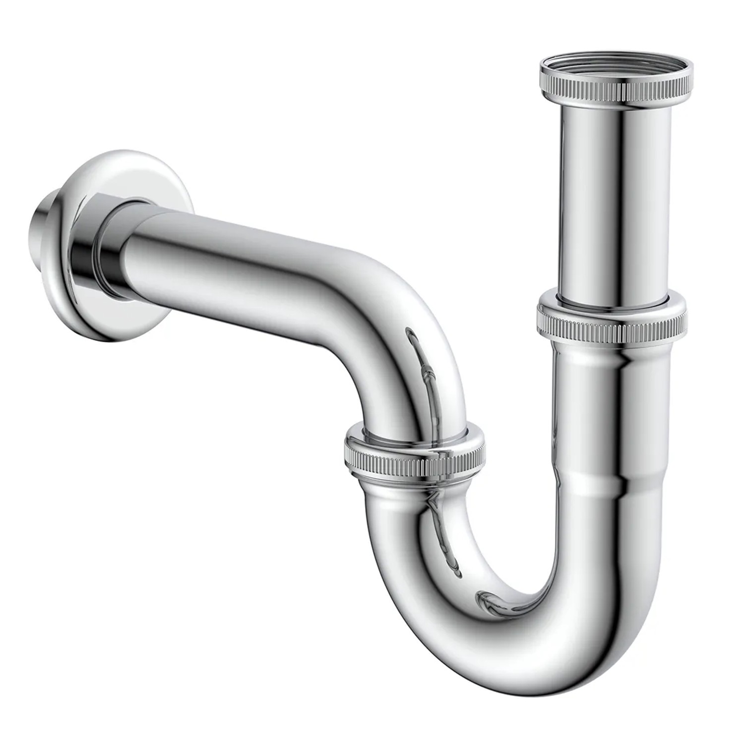 Kirchhoff Siphon Röhrensiphon, Chrom, 1 1/4" x 32 mm