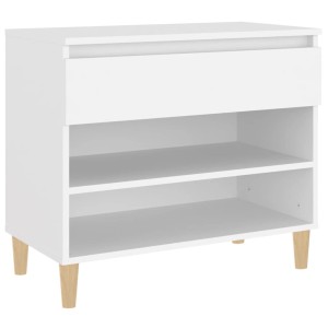 vidaXL Schuhregal Weiß 70x36x60 cm Holzwerkstoff 819756