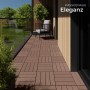 Tectake Terrassenfliesen Tegulas 22Er Set Im Klicksystem Robustes Wpc In Holzoptik 22Er Set 31 x 31 x 2 20 cm Braun_7