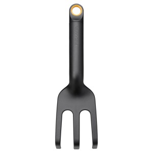 Fiskars Blumenrechen Solid, 8,2x27,4 cm, zum Auflockern von Erde und Entfernen von Unkraut.