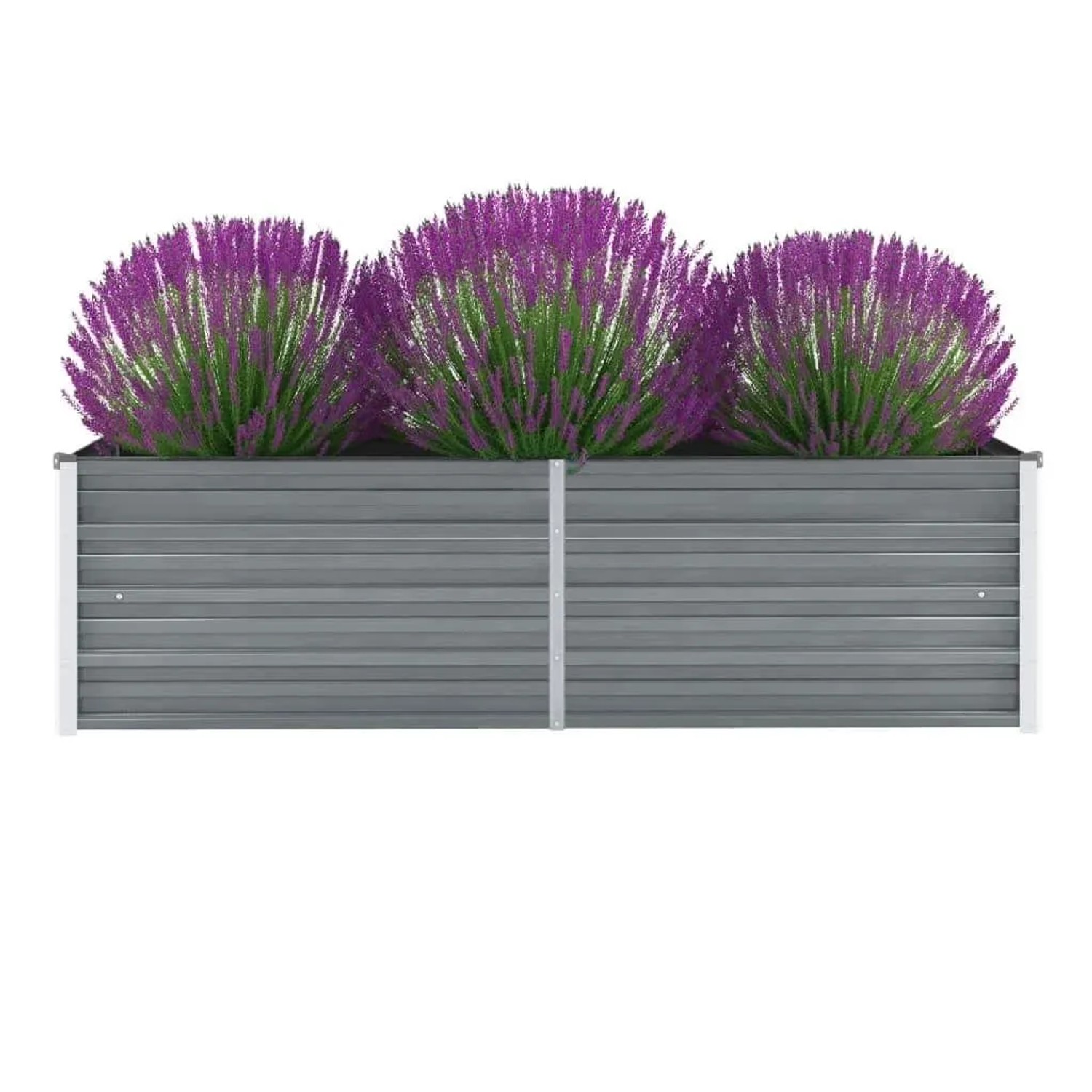 Furnicato Garten-hochbeet Verzinkter Stahl 160x40x45 Cm Grau