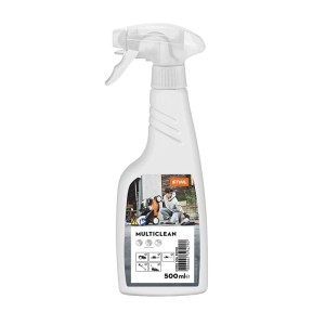 Stihl Multiclean Reinigungsmittel, 500ml Flasche für Kettensägen und Gartengeräte.