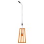 Monstershop Rasenrakel 50cm, orange, mit verstellbarem Griff. Gartenhandgerät zum Einebnen von Rasenflächen.