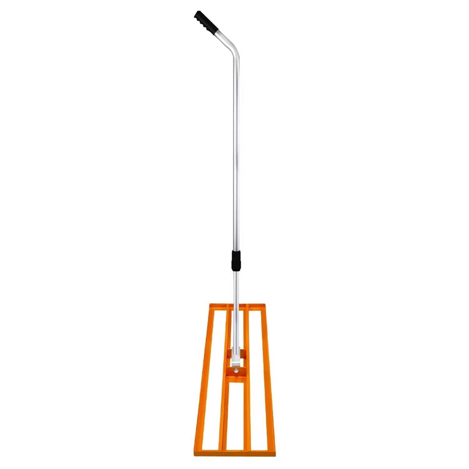 Monstershop Rasenrakel 50cm, orange, mit verstellbarem Griff. Gartenhandgerät zum Einebnen von Rasenflächen.