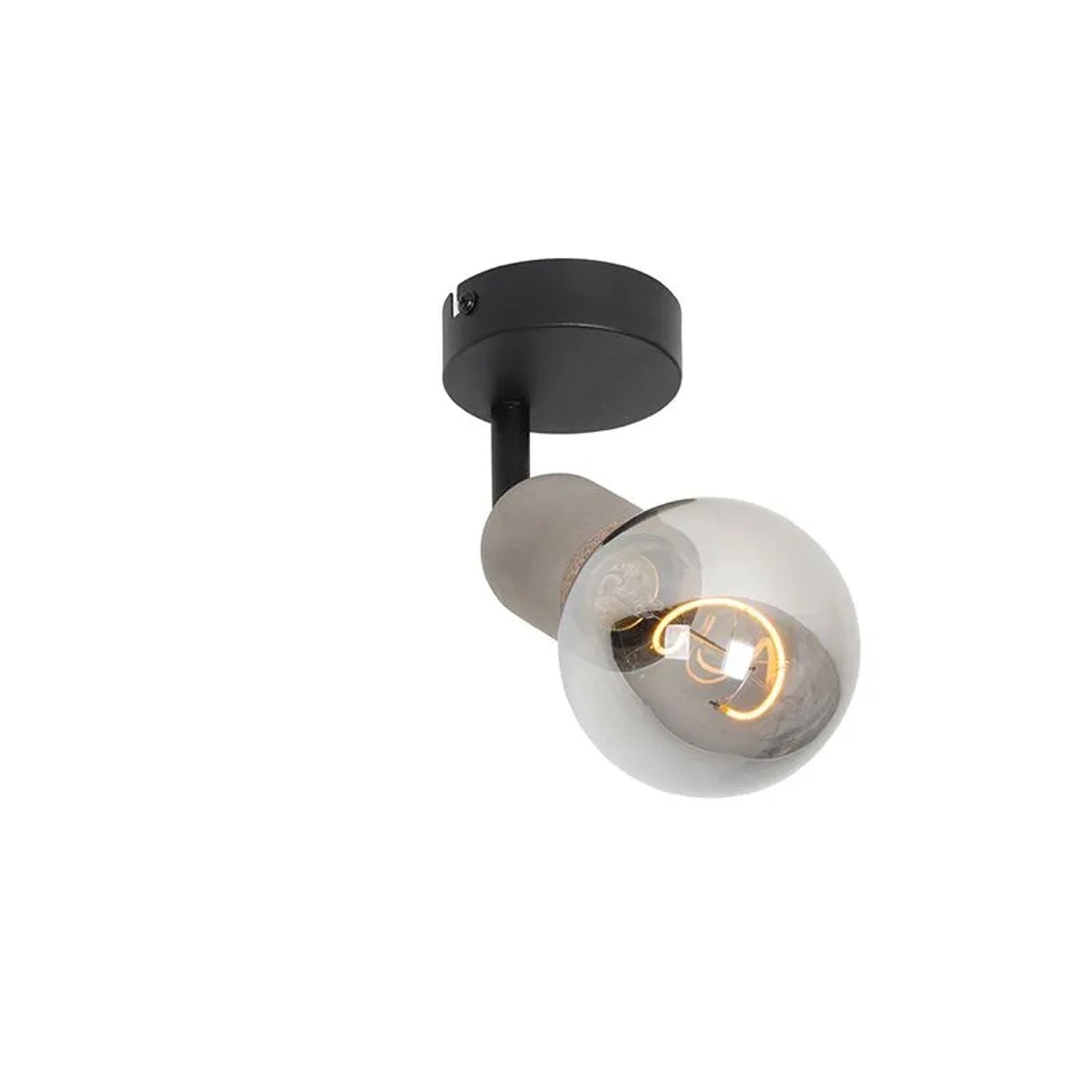 QAZQA Industrieller Fleck Schwarz mit BeTon Pedra_7