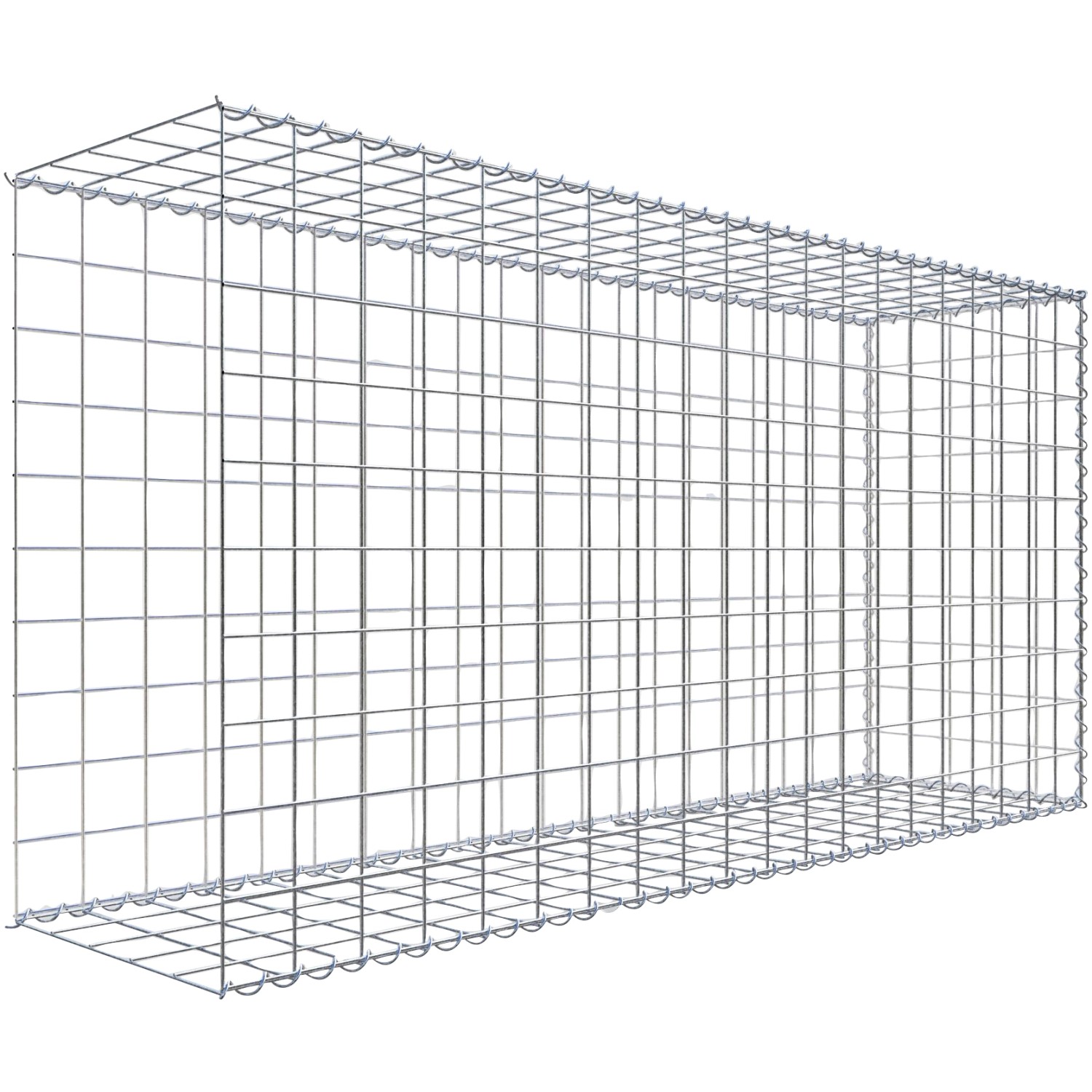 Thumbnail - Gabiona Gabione-Anbaukorb Typ 2 100 x 200 x 50 cm Maschenw 10 x 10 cm