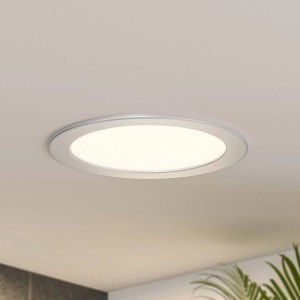PRIOS LED Einbaustrahler Cadance aus Alu, 22cm, für Bad & Feuchtraum geeignet.